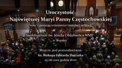 Msza św. w Uroczystość NMP Częstochowskiej wraz z wniesieniem relikwii - Słupsk 18:00 26.08.2022